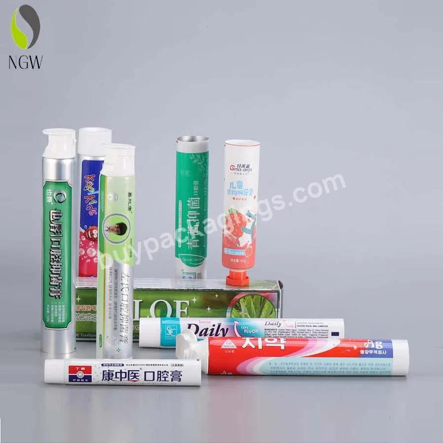 Packaging Tube Manufacturer Container Soft Empty Aluminum Plastic Tube Abl Toothpaste Tube Packaging With Flip Cover