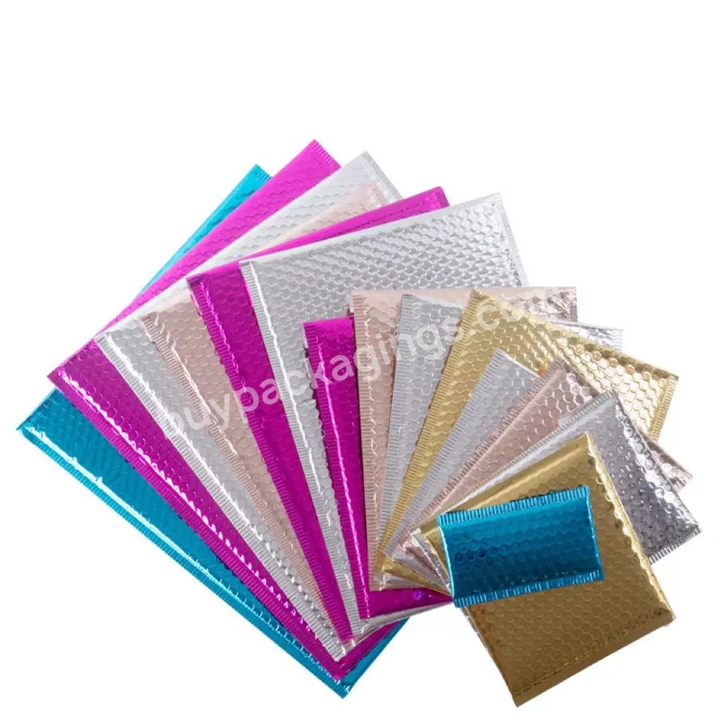 Packing Supplies Free Sample Custom Pink Mailers Shockproof Bubble Bag For Jewellery Transport Packaging