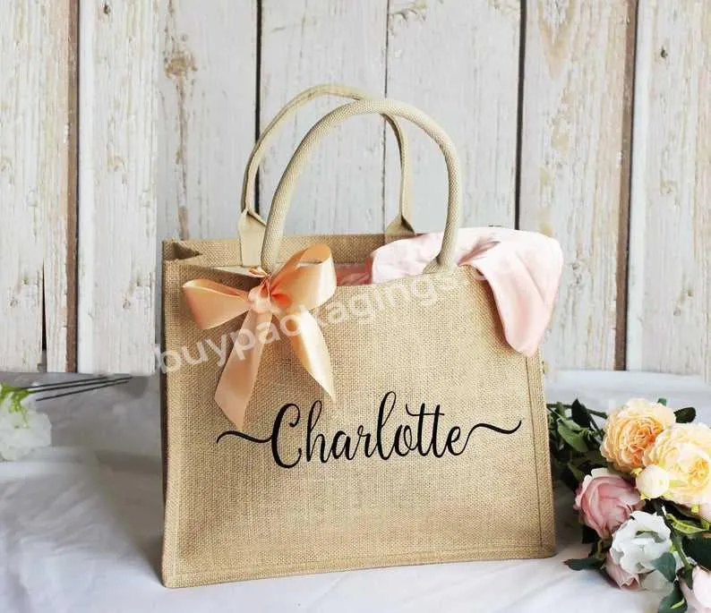 Personalized Bridesmaid Beach Bag Gift Bags