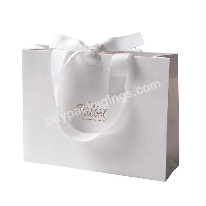 Personalized Printed Boutique Paper Bags Add Logo Package Custom Party Premium Luxury Designs Shopping Bag