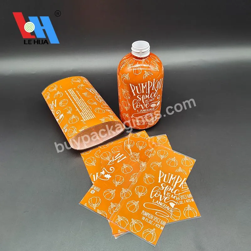 Pet Pvc Custom Heat Shrink Seal For Water Bottle Shampoo Bottles Shrink Film Wrapper Bands Factory Direct