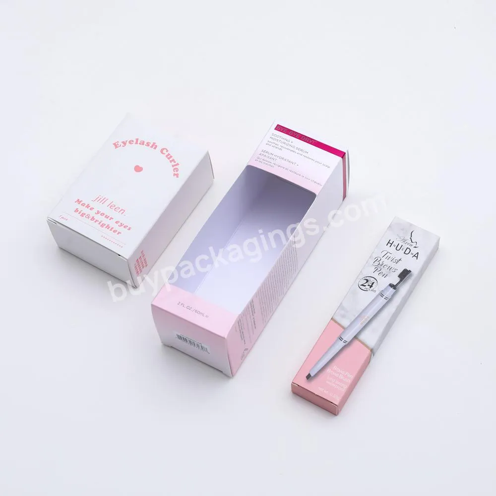 Pink wholesale customize colorful square cosmetic small paper gift box packaging