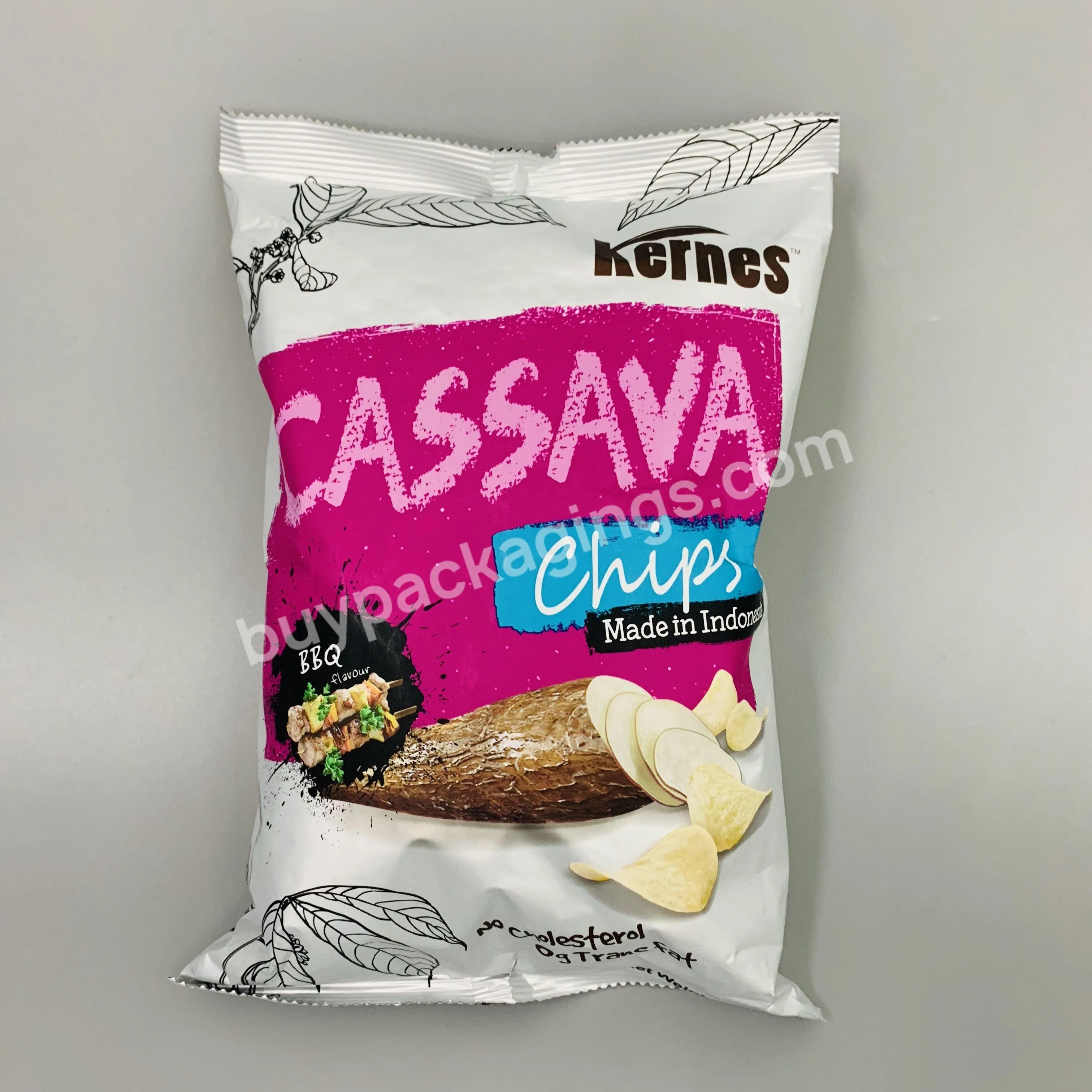 Plantain Potato Chips Bag Potato Chips Packaging Material With Custom Logo Design Printing