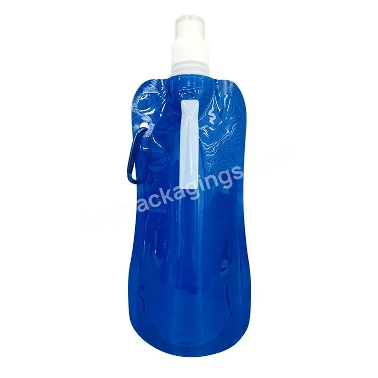 Plastic Bpa Free Collapsible Foldable Folding 480ml Water Bottle Bags