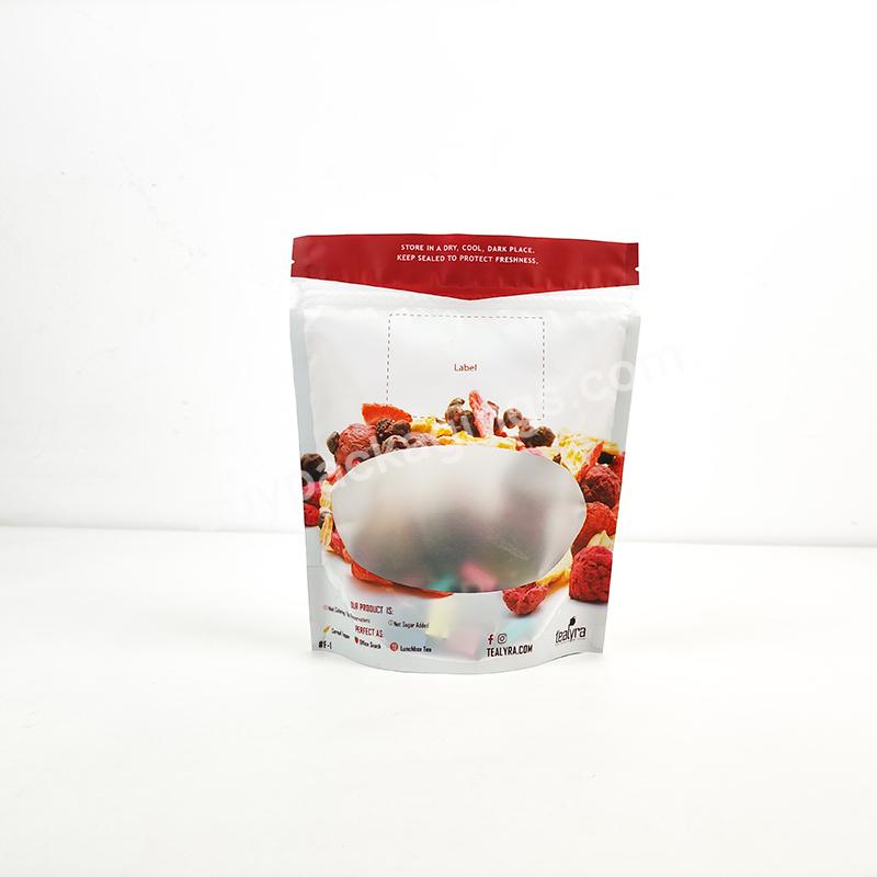 Plastic Clear Stand Up Pouch Bags For Tea Powder Paper Tea Bags Vacuum Heat Seal Packaging Pouches Tea Bags Heat Seal Packaging