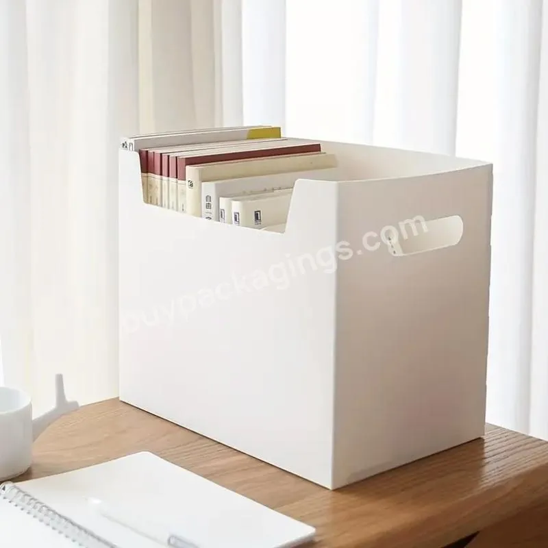 Plastic File Holder Office Desk Organizer File Holder Desktop File Organizer Storage Box Suppliers