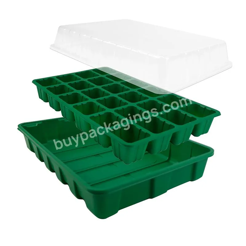 Plastic Ps Mini Green House Seed Nursery Tray,Wholesale Germination Tray With Dome / Base