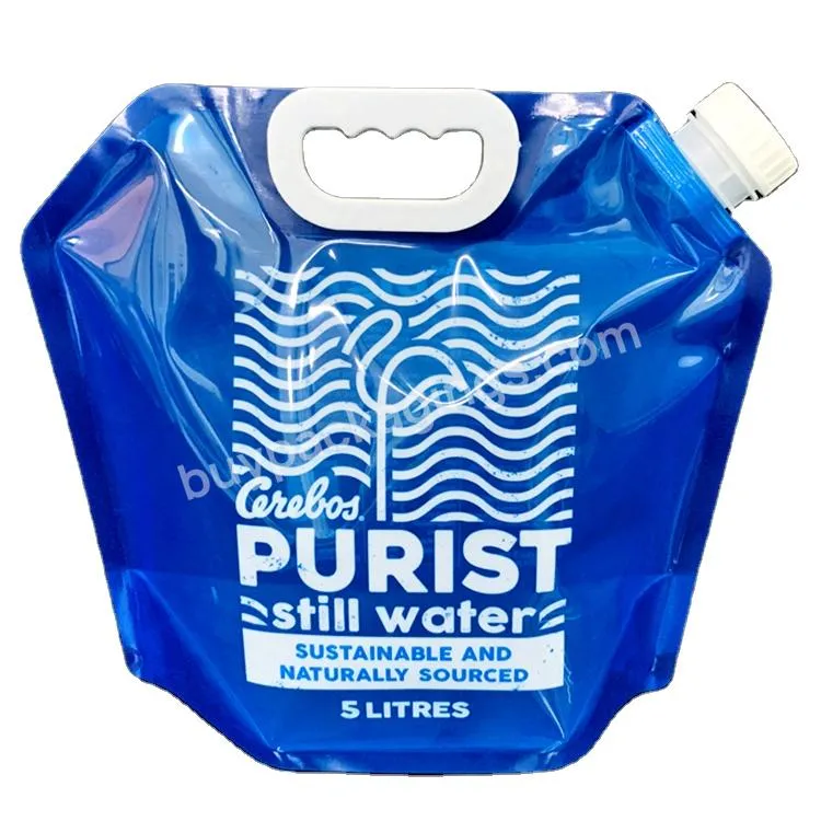 Plastic Water Bag Outdoor 5l Bpa Free Foldable Alkaline Water Bag For Drinking
