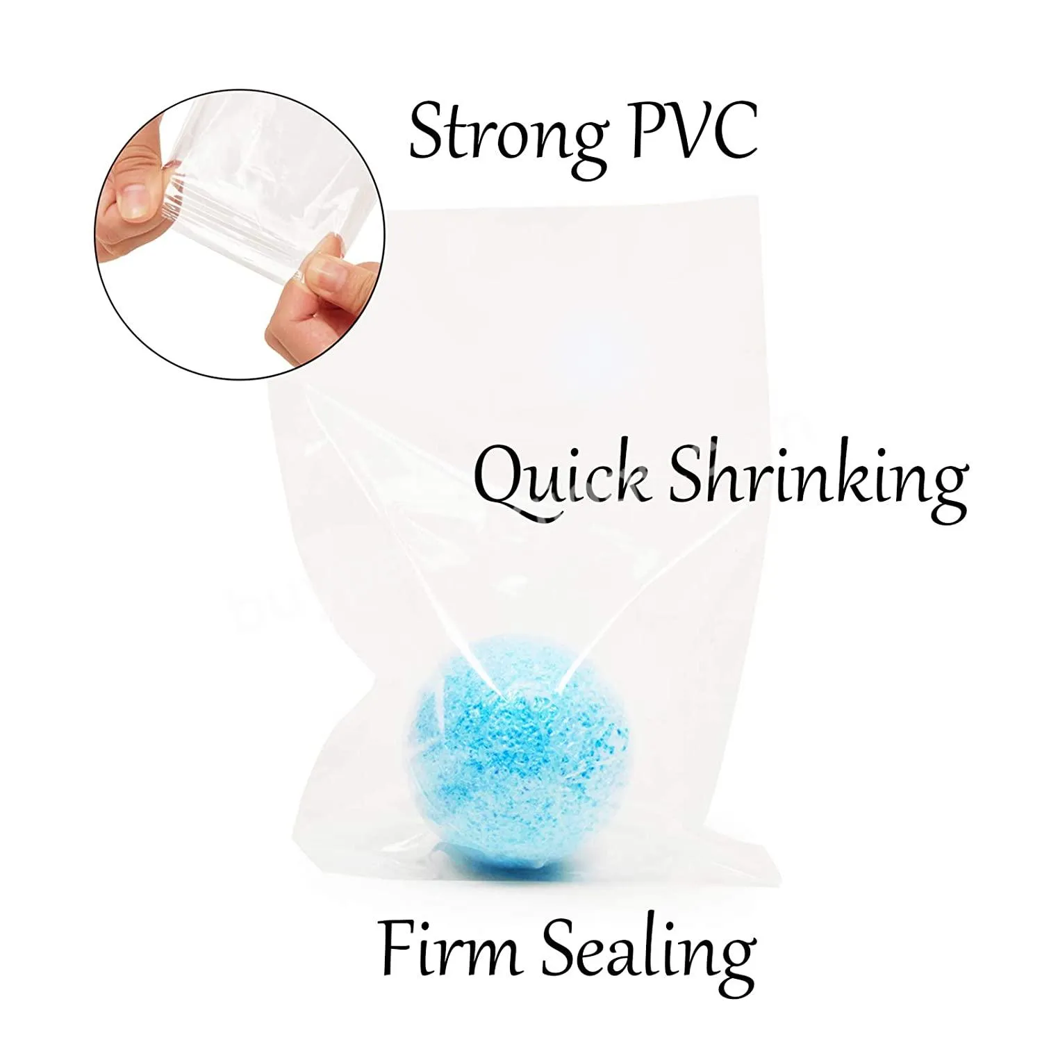 Pof/pvc Plastic Shrink Wrap Bags For Soap