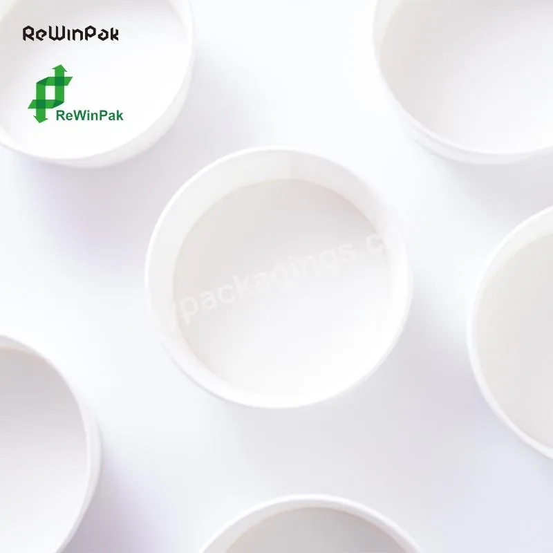 Poke Sushi White Biodegradable Paper Bowl Soup Paper Cup Desechable Papel Bowl Salad Bowl With Lids