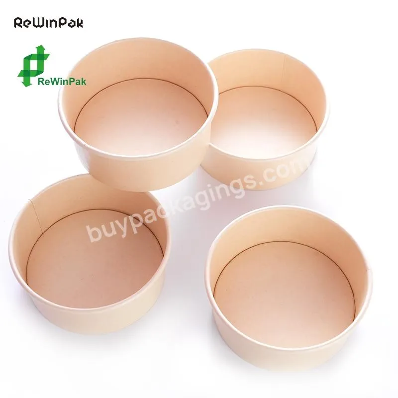 Popular In Europe Round Paper Salad Bowl Recyclable Disposable Salad Bowl With Lid - Buy Popular In Europe Round Paper Salad Bowl Recyclable Disposable Salad Bowl With Lid,Paper Bowl Kraft Paper Bowl Waterproof Salad Bowl,Paper Bowl 500ml.