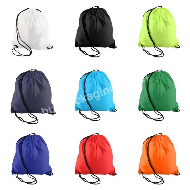 Portable Sports Thicken Belt Riding Backpack Gym Shoulder Bag Shoes Clothes Waterproof Storage Polyester Drawstring Bag - Buy Polyester Drawstring Bag,Drawstring Bag,Polyester Backpack Bags.