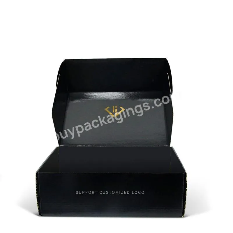 premium shoe box black custom low moq creative shipping portable paper shoe box