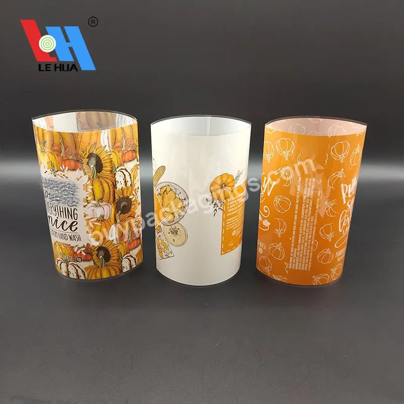 Printing Clear Pvc Shrink Film Plastic Heat Shrink Wrap Label /pet Shrink Sleeve For Beverage Can Bottles