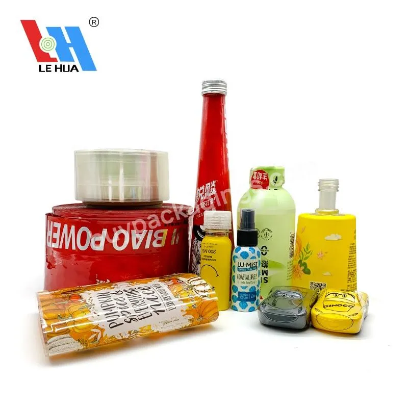 Printing Clear Pvc Shrink Film Plastic Heat Shrink Wrap Label /pet Shrink Sleeve For Beverage Can Bottles