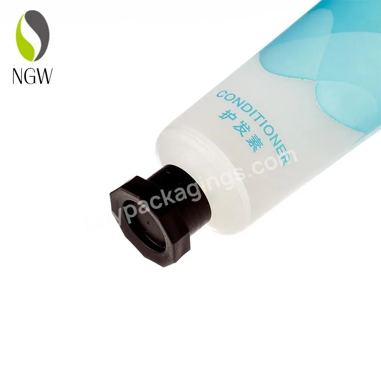 Printing Logo Pe Tube Hotel Set Shower Gel Body Lotion Conditioner Empty Plastic Tube Cosmetic Packaging Tube