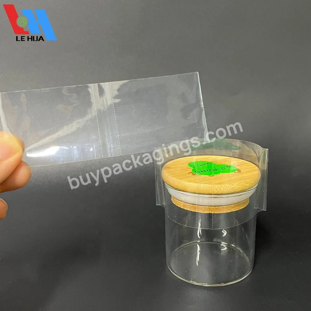 Printing Plastic Pof Pvc Pet Heat Shrink Band Clear Shrink Wrap Film Sleeve For Bottle