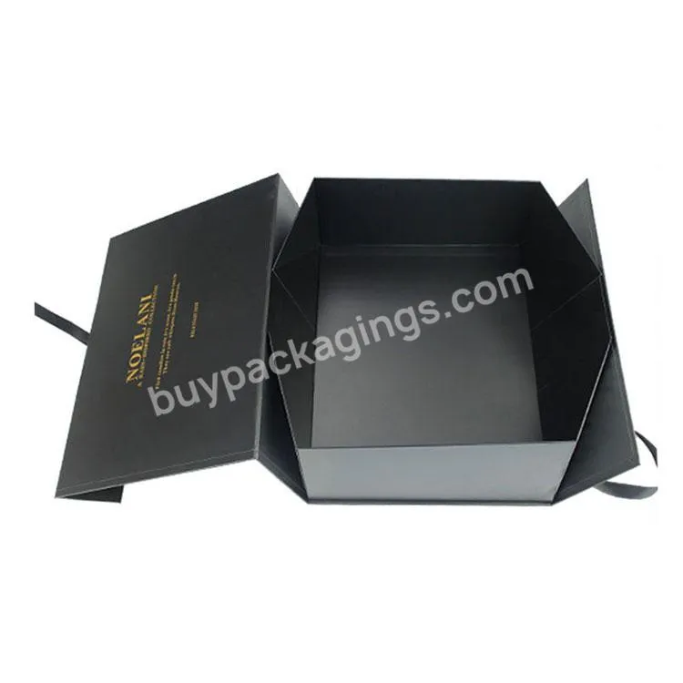 Product Packaging Carton Magnetic Custom Paper Box With Logo Cosmetics White Closure Luxury Ribbon Gift Jewelry Package Box