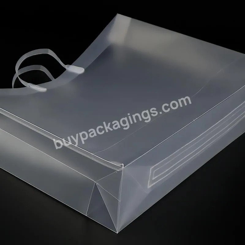 Professional Custom Design Pvc Clear Plastic Tote Bag With Custom Printed Logo