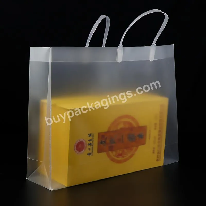 Professional Custom Design Pvc Clear Plastic Tote Bag With Custom Printed Logo