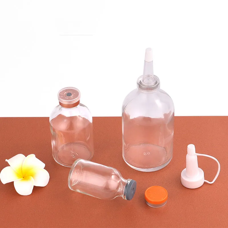 Professional Factory Supplier Penicillin Bottle 7ml 50ml 100ml Bayonet Essence Separate Bottle For Medicine