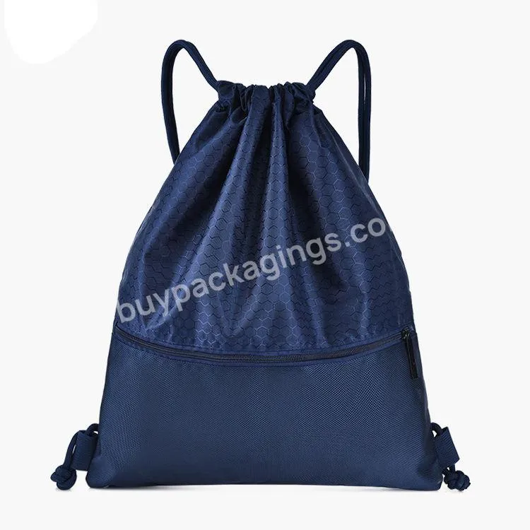 Promotion Gifts High Quality Customized Logo Printed Nylon Gym Sports Drawstring Backpack Bag