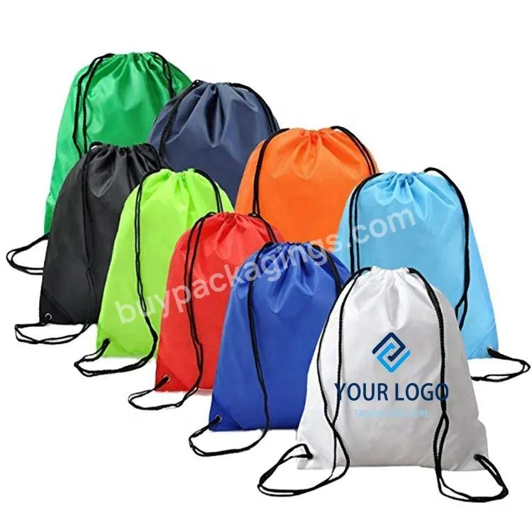 Promotional Custom Polyester Shopping Pouch Drawstring Gift Backpack Shoe Dust Bags - Buy Polyester Drawstring Bag,Drawstring Bag,Polyester Backpack Bags.