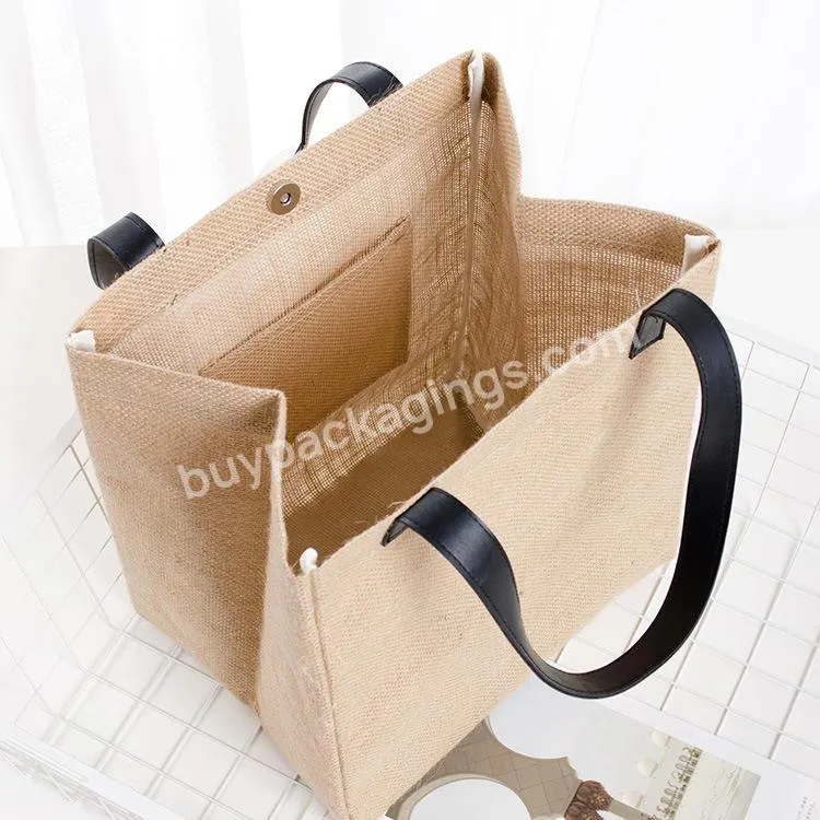 Promotional Eco Friendly Hand Linen Custom Tote Jute Bag Price