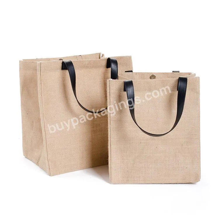 Promotional Eco Friendly Hand Linen Custom Tote Jute Bag Price