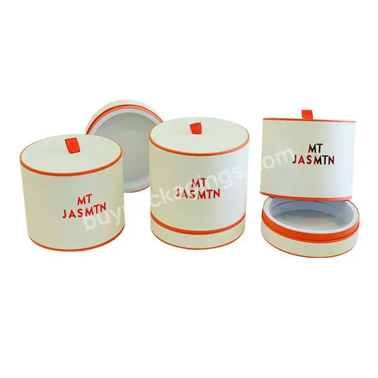 Push Up Candle Packaging Cardboard Cylinder Jar Container Round Hat Paper Box