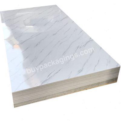 Pvc Ceiling Board Pvc Skirting Board For Supermarket Waterproof Uv Interior Wall Decorative Uv Marble Sheet