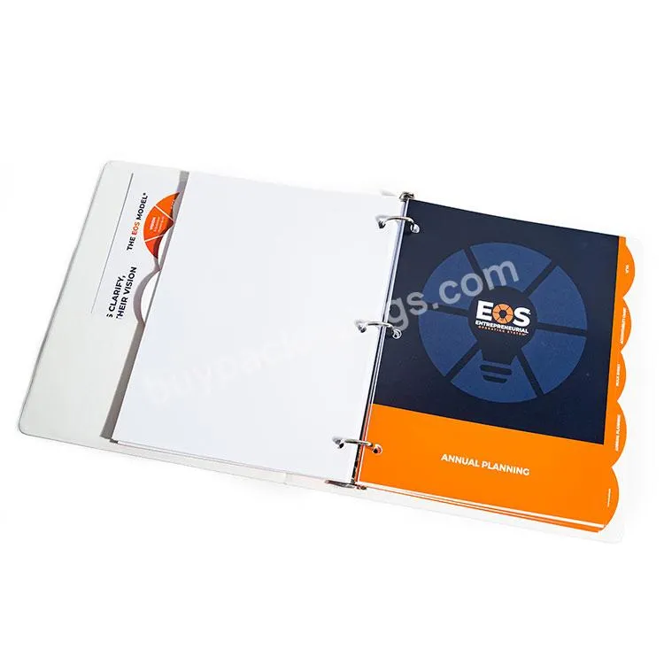 Quality Custom Personal Vinyl 1.5 Inch 3 Ring Folders Binder With A6 Ring Binder