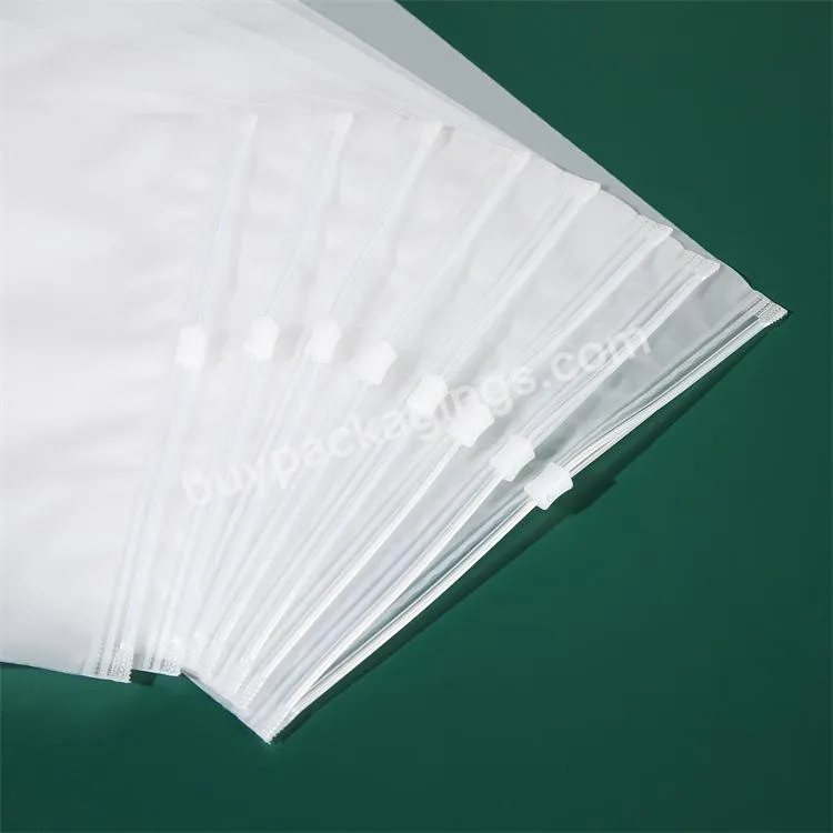 Re-sealable Printed Logo Hot Custom Transparent Clothing Clothes Bags Transparent T Shirt Plastic Bags