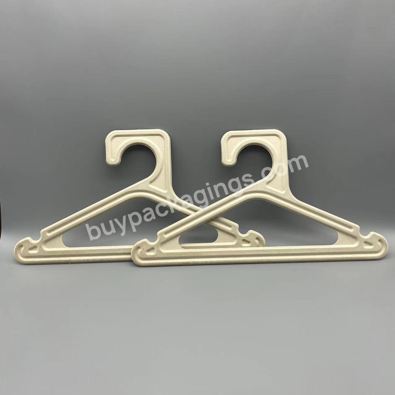 Recyclable Paper Cardboard Sugarcane Fiber Molded Pulp Clothes Hangers