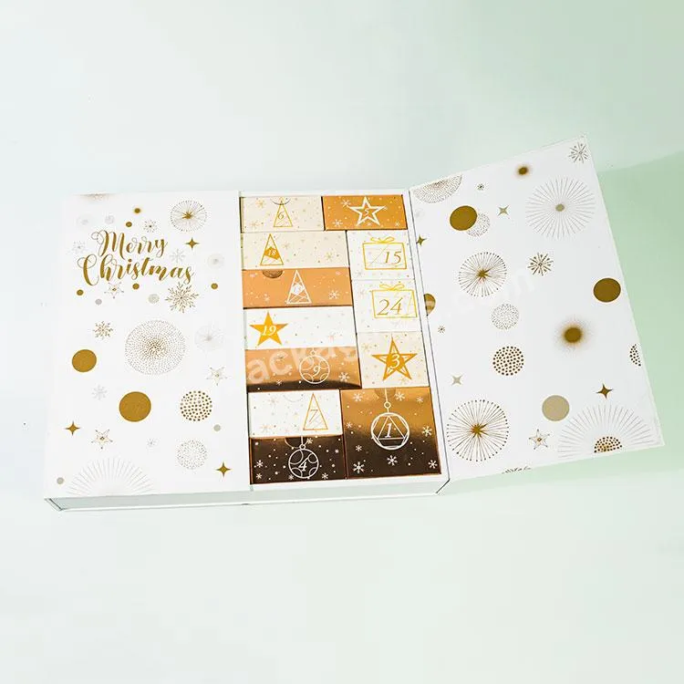 Recycle Paperboard Custom Printing Chocolate Box Advent Calendar Packaging Box