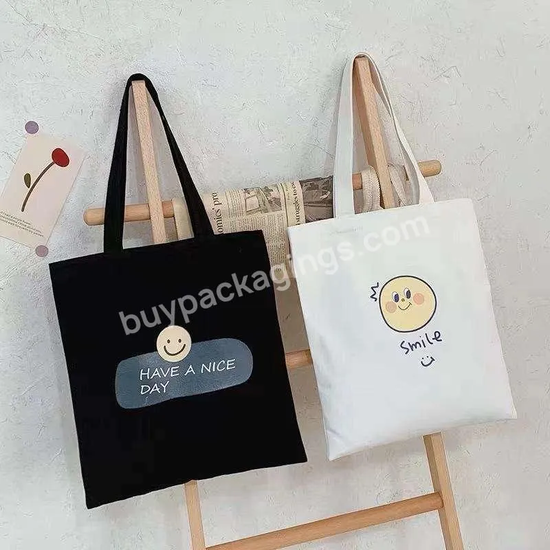 Recycle Plain Custom Printed Organic Cotton Canvas Tote Bag Bulk Large Reusable Canvas Cotton Shopping Bag With Logo