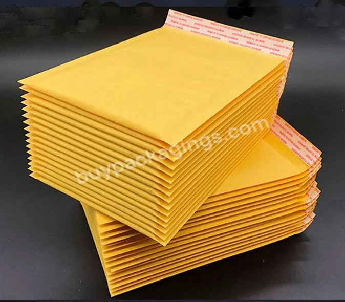 Recycled Waterproof Brown Custom Kraft Envelope Air Bubble Mailer Padded Shipping Packing Cushion Envelopes Delivery Mailing Bag