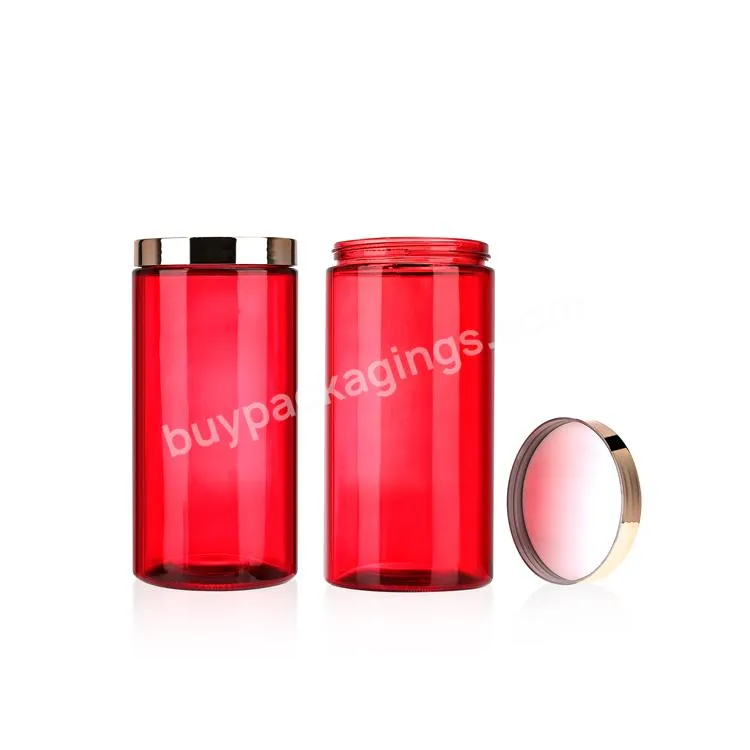 Red Bottle Kitchen Flower Tea Spices Cookie Jar Pet Storage Container Air Tight Glass Storage Dried Herbs Stash Jar - Buy Glass Spice Jars Bottles,Kitchen Spice Jars,Flower Tea Jar Pet.