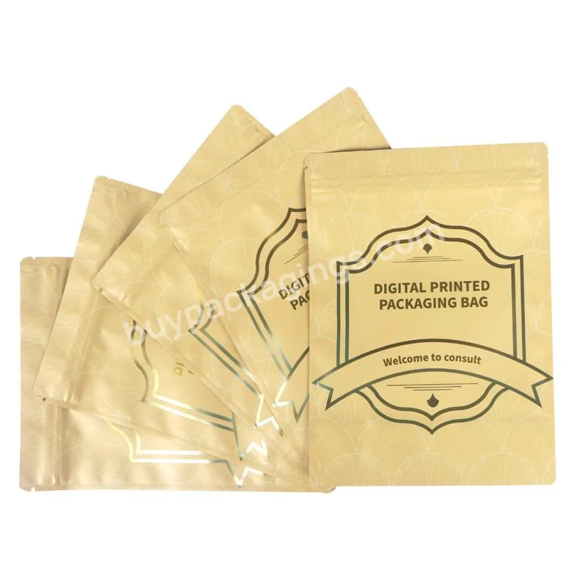 Resealable Aluminum Foil Zipper Packaging Bags Food Coffee Packaging Mylar Digital Plastic Bag