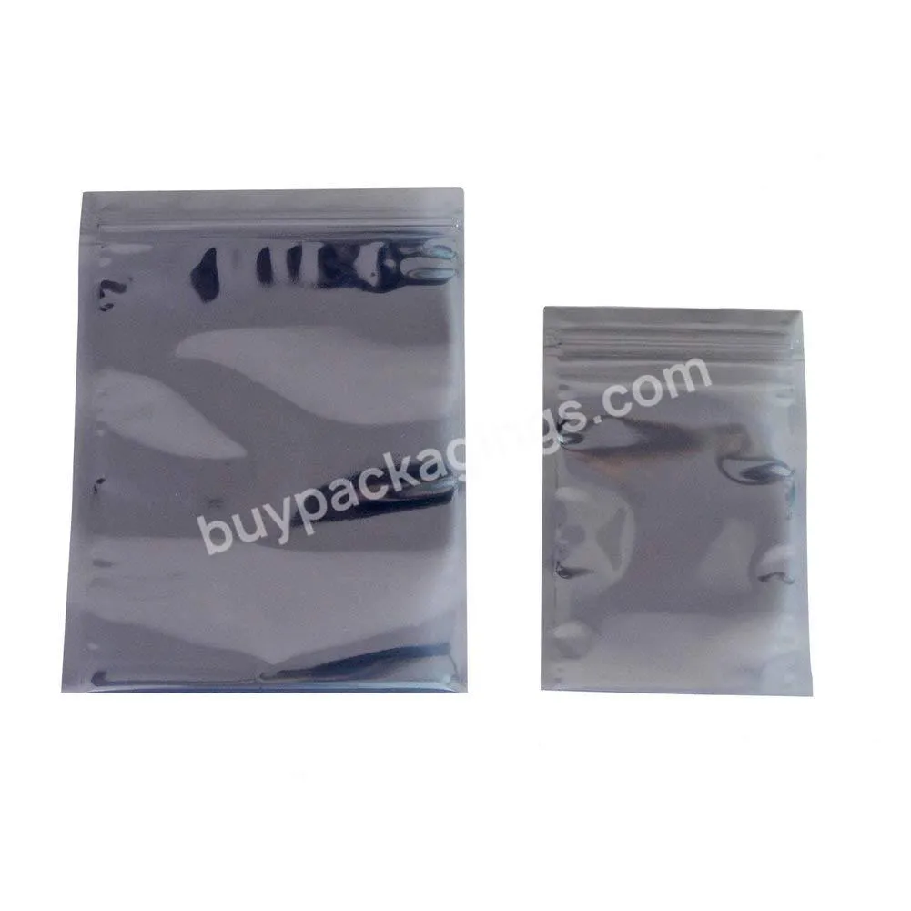 Resealable Hard Drive Hdd Esd Shielding Antistatic Bags Metalized Anti Static Zip Bags
