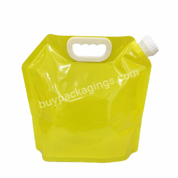 Reusable Bpa Free Customized Portable Outdoor 1 Gallon Clear Folding Plastic Drinking 5l Water Bottle - Buy 5l Water Bottle,Clear Folding Water Bottle,Plastic Drinking Water Bottle.