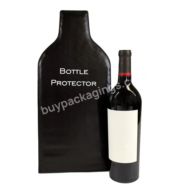 Reusable Inflatable Wine Glass Bottle Protector Sleeve Air Bag For Travel