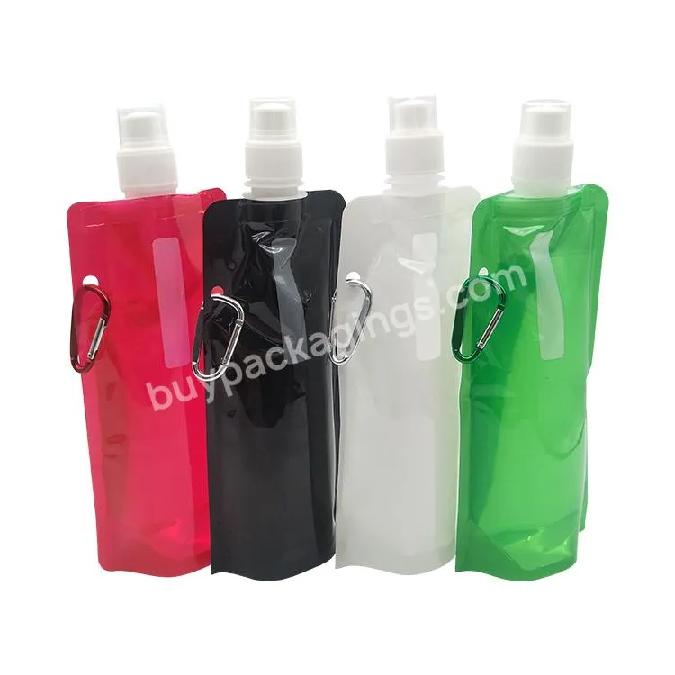 Reusable Outdoor Accessory 700ml Flexible Foldable Collapsible Bpa Free Eco Water Bags/bottles Wholesale