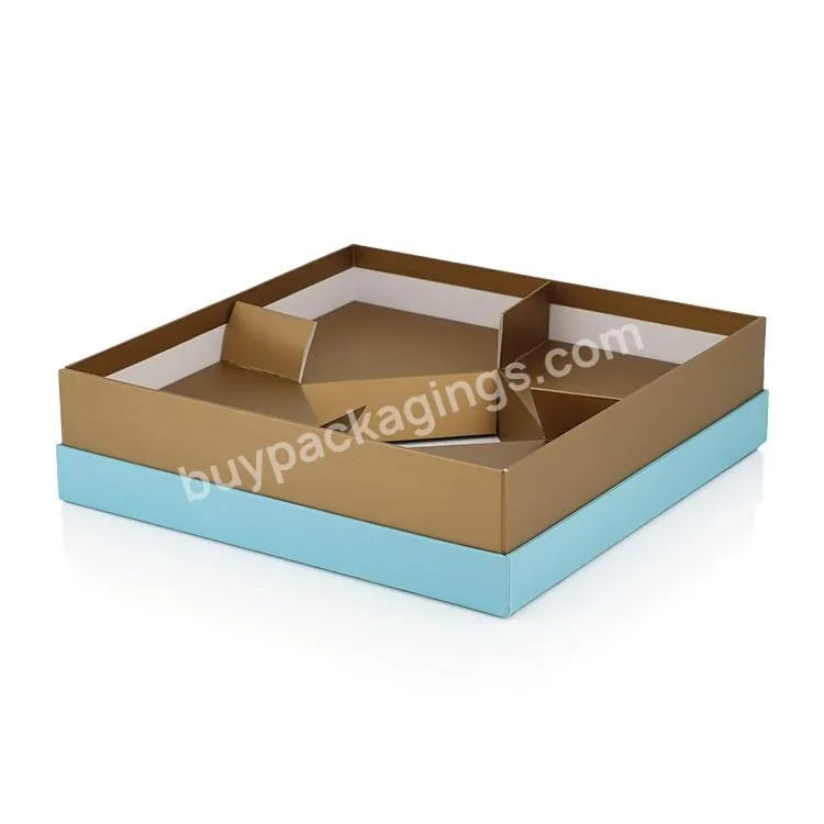 Rigid Caixa Para Bolo Custom Luxury Paper Packaging Cookie Clear Lid Box