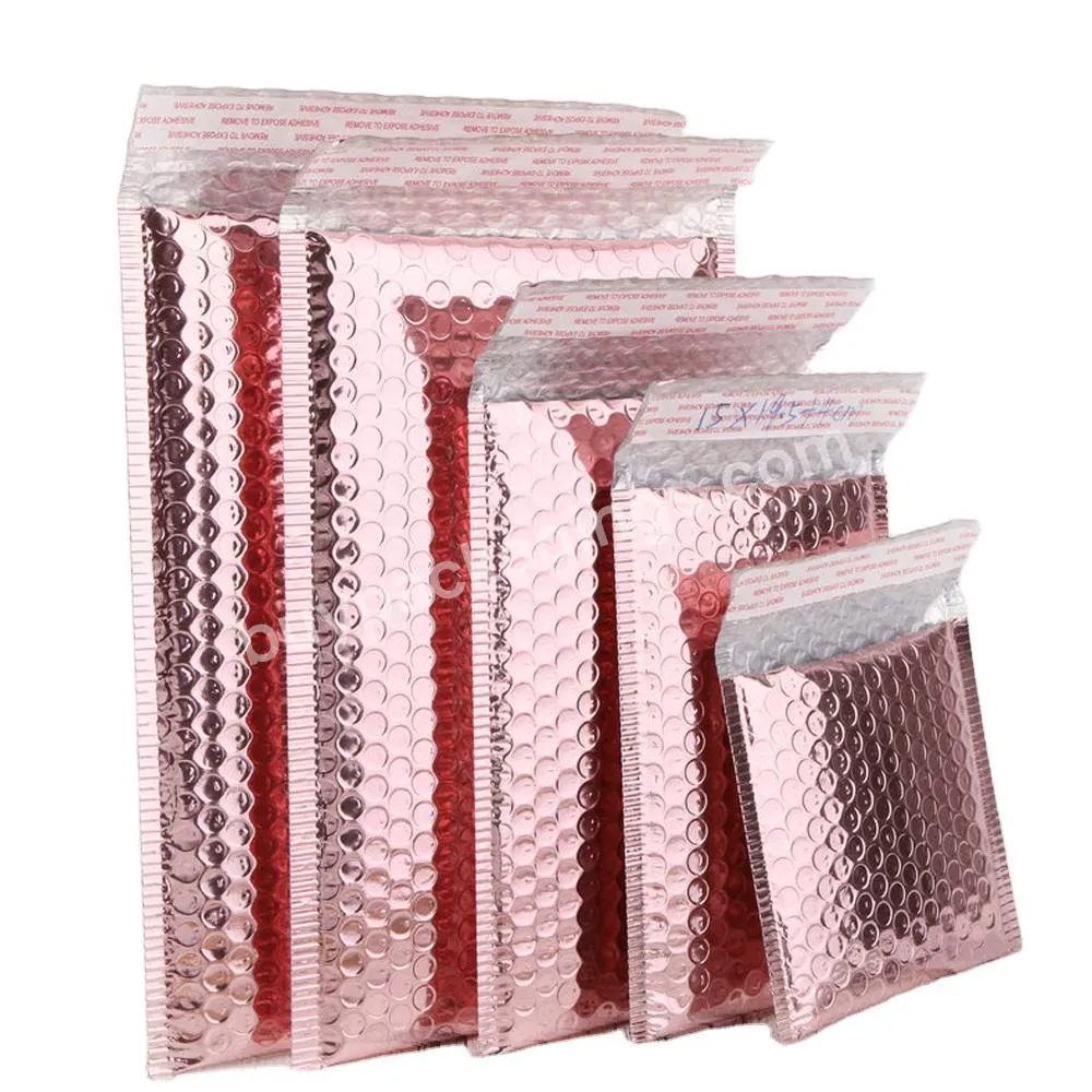 Rose Gold Poly Bubble Mailers Air Padded Envelopes Gift Shipping Packaging Courier Delivery Bags