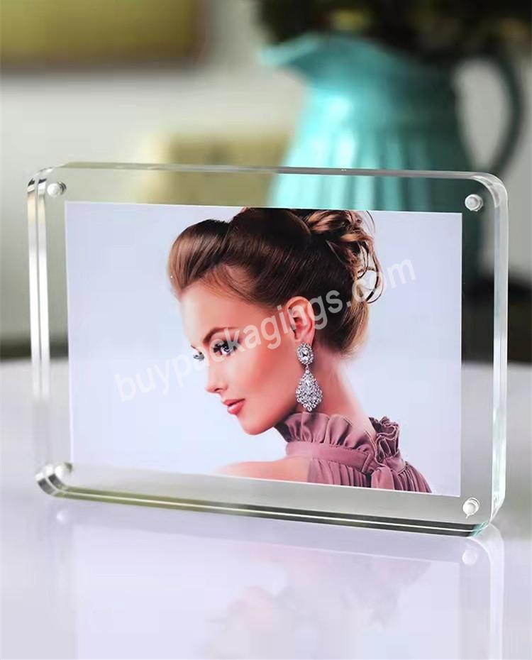 Round Edge Clear Acrylic Frames Photo Frame