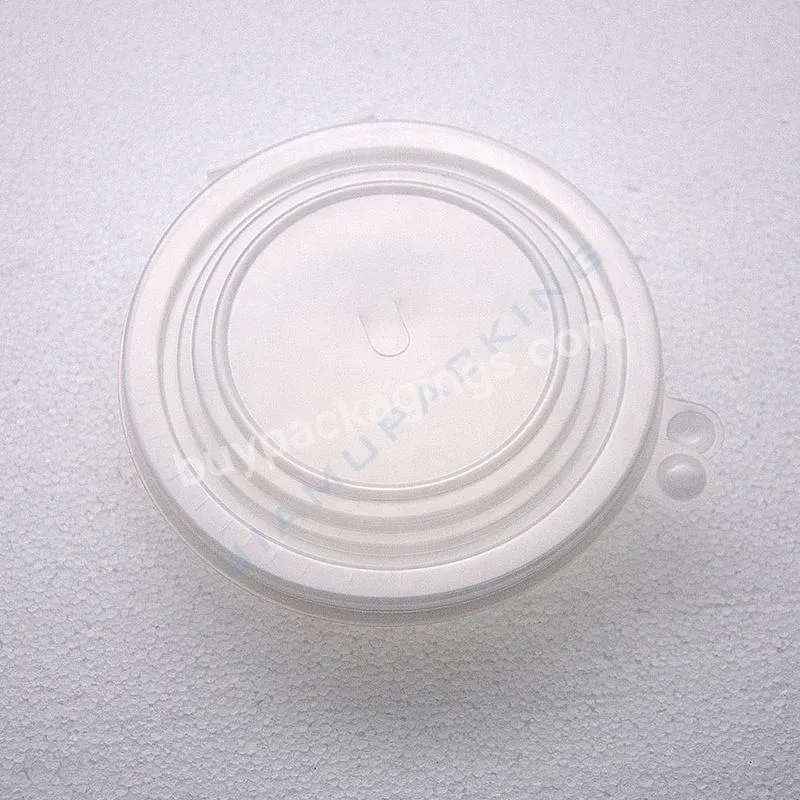 Round White Disposable Plastic Hot Soup Bowl With Lid