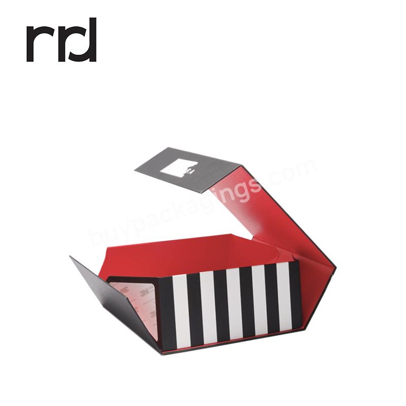 RR Donnelley China Manufacturer Colorful Custom Cardboard Paper Beauty Cosmetic Packaging Small Folding Magnetic Flap Gift Box