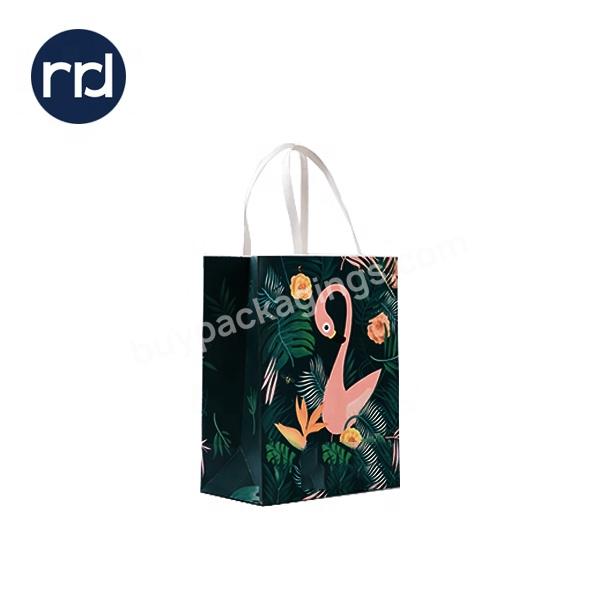 RR Donnelley Colorful Design Luxury Custom Printed Logo Cheap Customized Paper Birthday Goodie Christmas Gift Bags with Handles