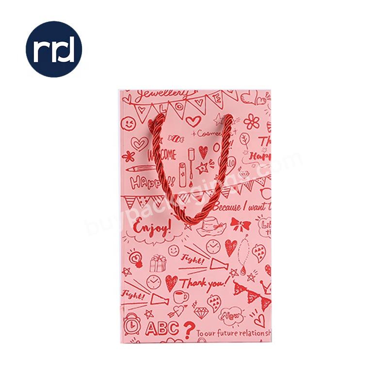 RR Donnelley Creative Design High Quality Paperboard Veritable printed luxury Children's Birthday paper Gift Bags With Handles
